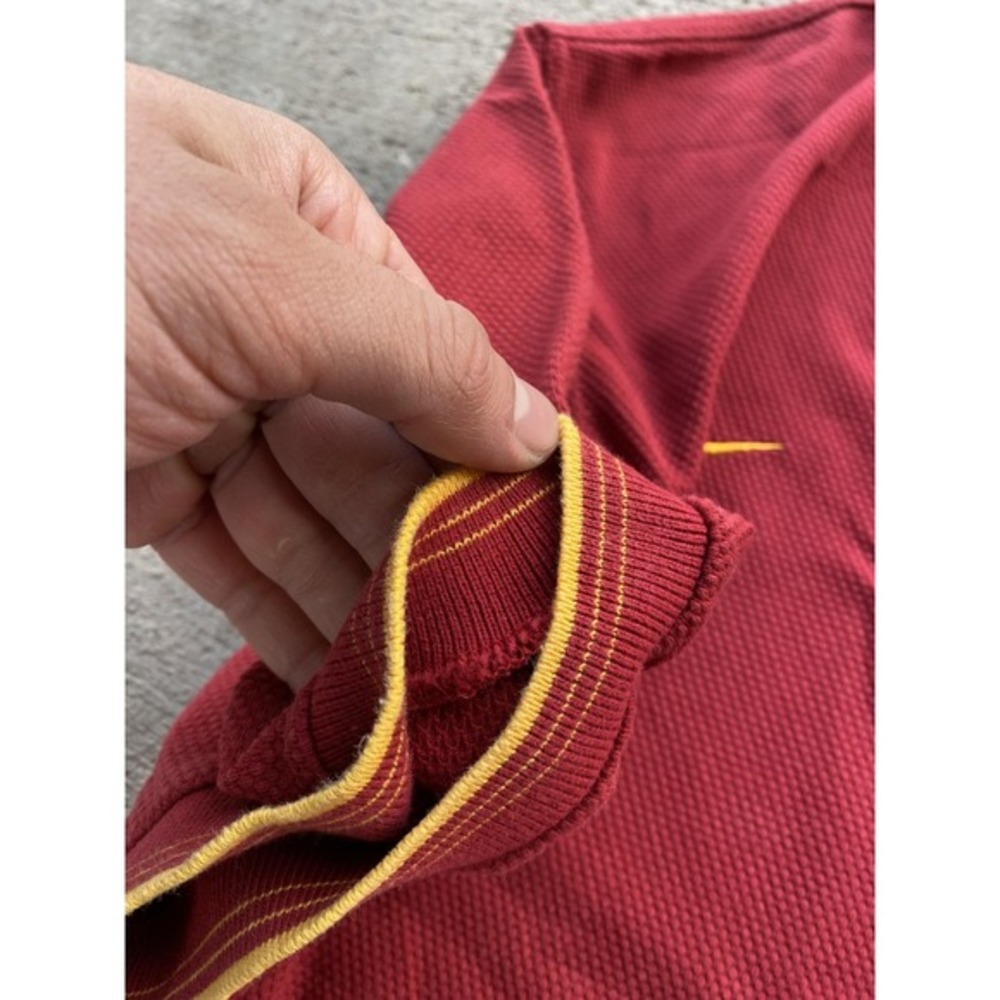Vintage USC Trojans Polo Shirt Mens XL Red NCAA Football Nike Embroidered Golf - Picture 9 of 16